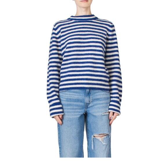 Ciao Lucia Prado Sweater Stripe Long Sleeve Sail - S - Picture 3 of 5